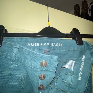 American Eagle Teal High-Rise Flare Pants
